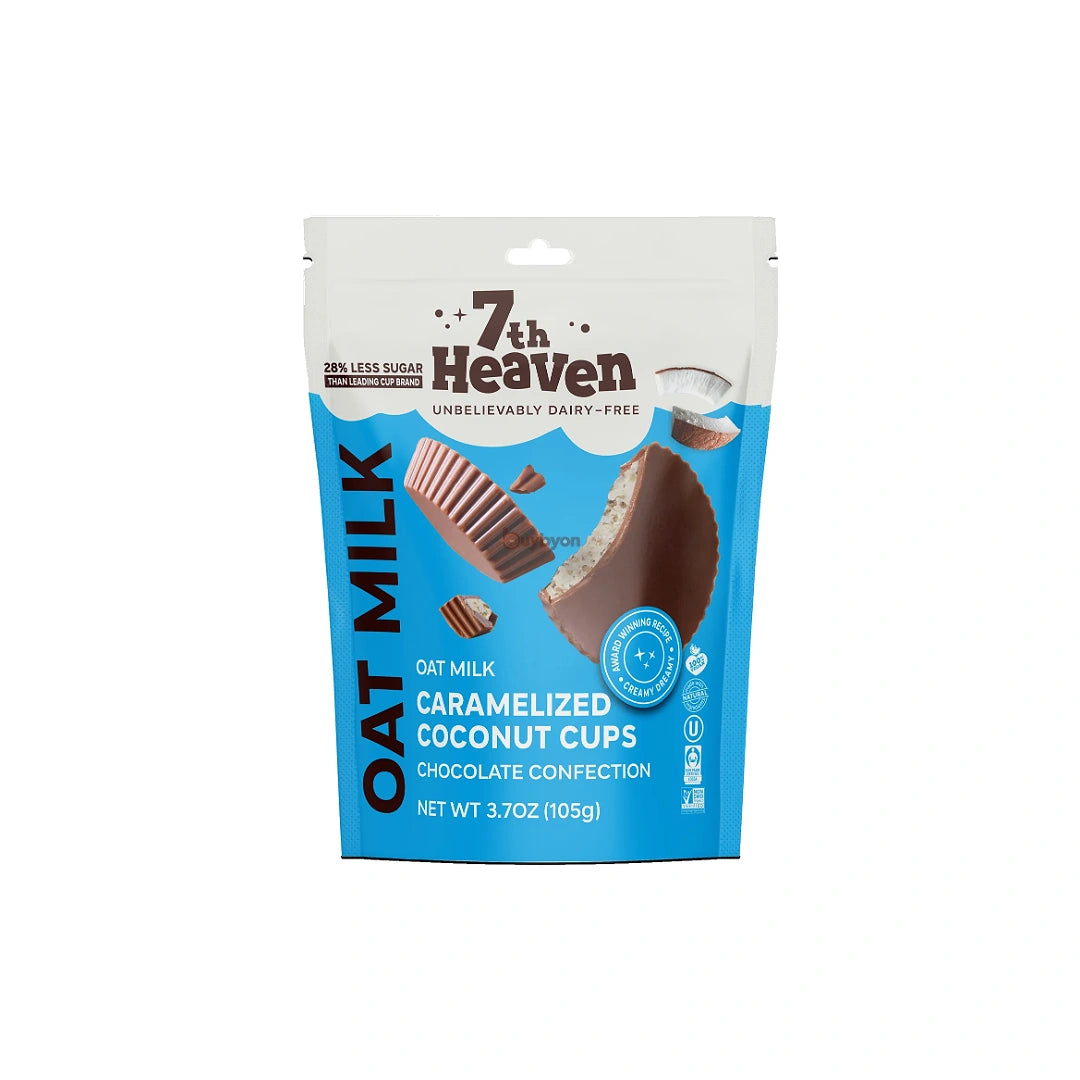7th Heaven Caramelised Coconut Cream Cups Oat Milk Chocolate - 105g
