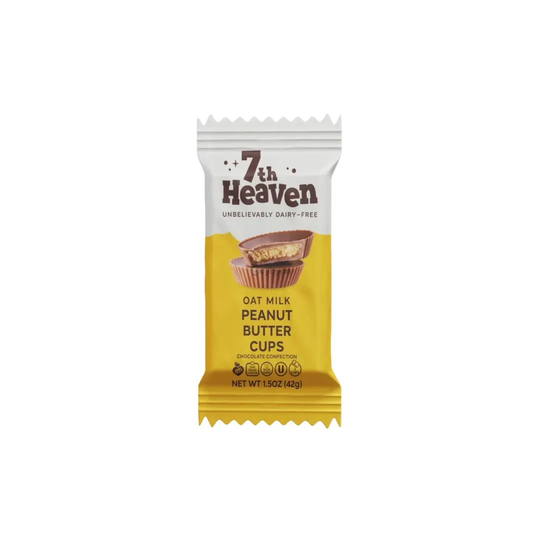 7th Heaven Peanut Butter Cream Cups Oat Milk Chocolate - 42g
