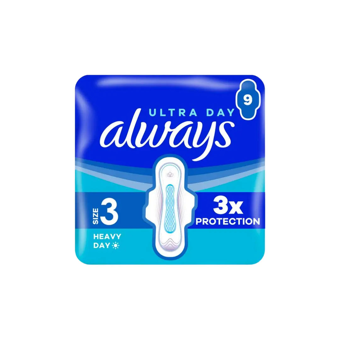 Always Ultra Sanitary Towels with Wings – Size 2–4 Single & Pack