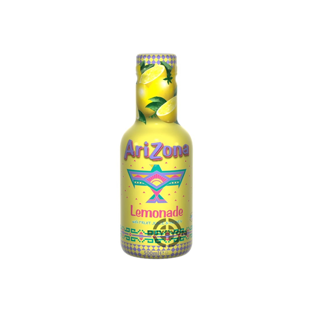 Arizona Lemonade With Honey - 500ml bottle featuring a refreshing blend of zesty lemons and smooth honey.