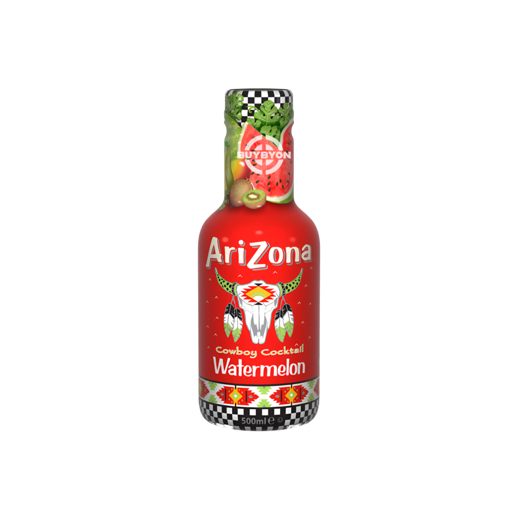 Arizona Watermelon - 500ml bottle featuring a refreshing and sweet watermelon flavour.