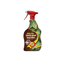 Baby Bio Houseplant Bug Killer - 1L, featuring a powerful yet gentle insecticide designed to effectively eliminate pests while keeping houseplants healthy and thriving.