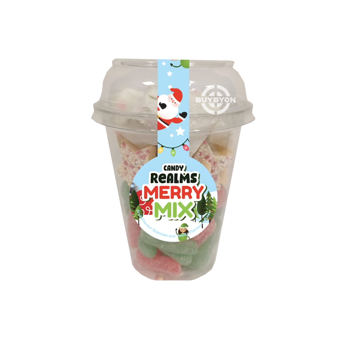 Candy Realms Merry Mix Candy Cup - 195g