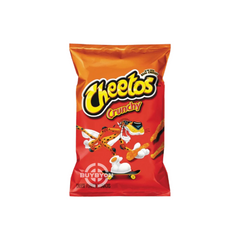 A 226.8g bag of Cheetos Crunchy, featuring the distinctive orange-colored cheese-coated snacks that are known for their bold flavor and satisfying crunch.