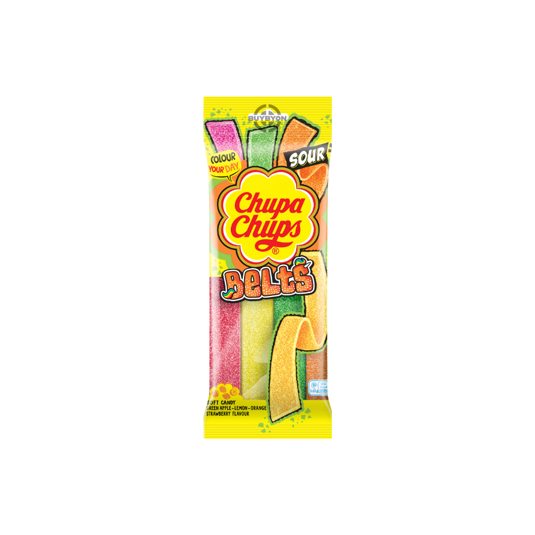 Chupa Chups Sour Mixed Belts - 90g