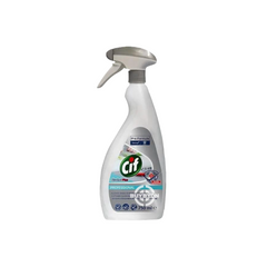 A 750ml bottle of Cif Professional Formula Alcohol Plus, showcasing its sleek design and professional packaging, highlighting its powerful alcohol-infused cleaning capabilities.