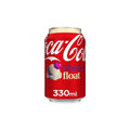 Coca-Cola cherry float can on a white background