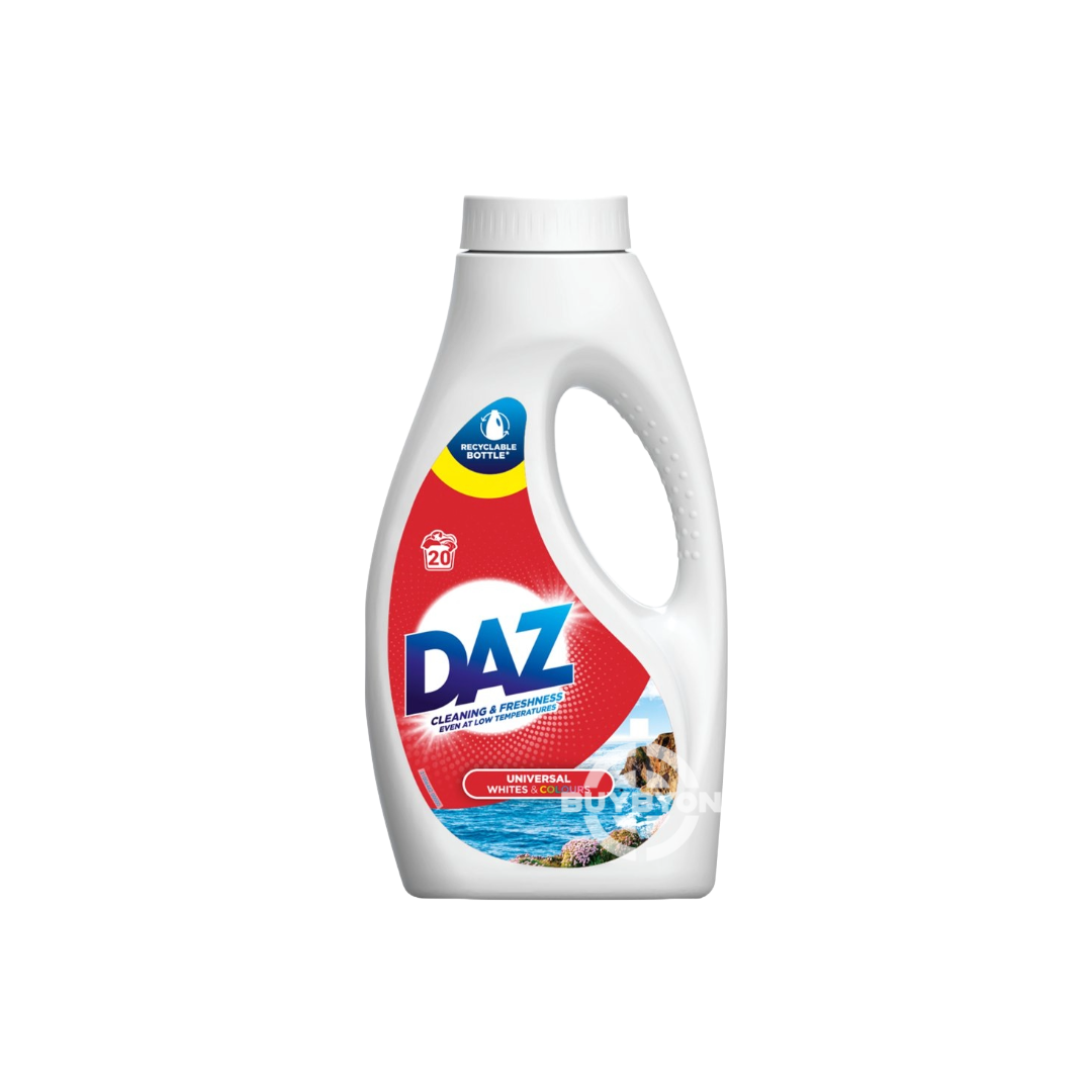 A 660ml bottle of Daz Universal Whites &amp; Colours, featuring vibrant packaging that highlights its dual-purpose cleaning power for both whites and colours.