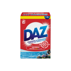 A 700g box of Daz Universal Whites &amp; Colours detergent, featuring vibrant packaging that highlights its dual-purpose cleaning power for both whites and colours