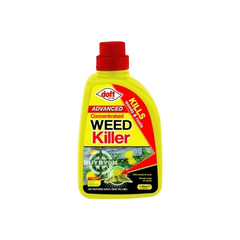 Doff Concentrated Glyphosate Weed Killer - 1L, featuring a potent formula designed for effective control of a wide range of weeds, providing comprehensive coverage with easy application.