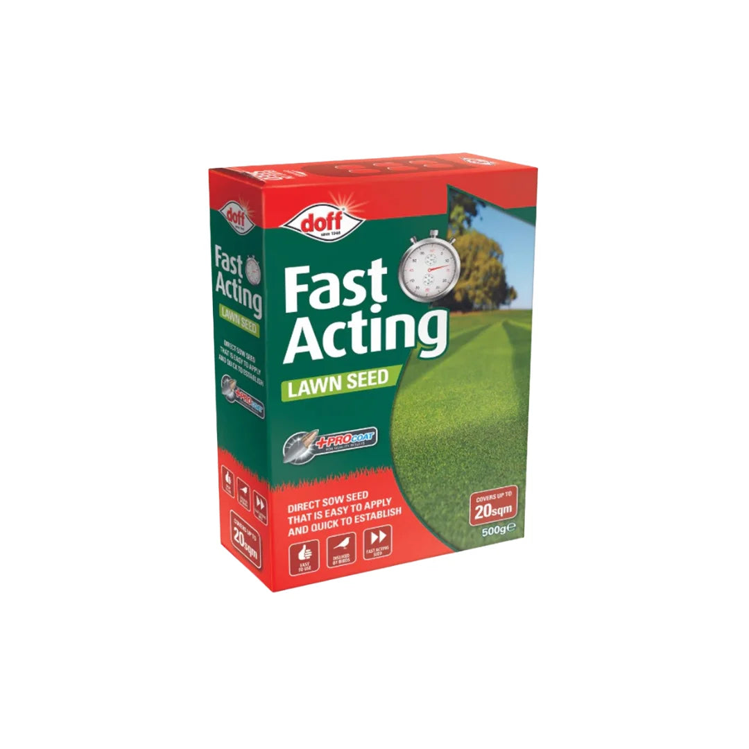 Doff Fast Growing Lawn Seed ProCoat 500g