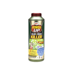 Doff Power Up Slug and Snail Killer - 650g, featuring a powerful formula designed to control slugs and snails effectively, offering reliable protection for a variety of garden plants.