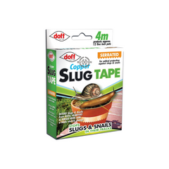 Doff Slug and Snail Adhesive Copper Tape - 4m roll, designed to repel slugs and snails with an easy-to-apply adhesive backing.