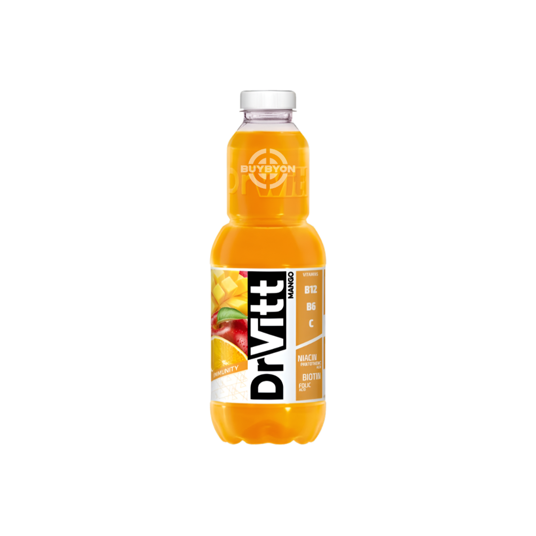 Dr Witt Mango Apple Orange - 1L bottle featuring a refreshing blend of mango, apple, and orange flavours.