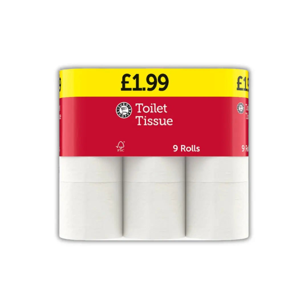 Euro Shopper Toilet Tissue Rolls – 4 & 9 Pack