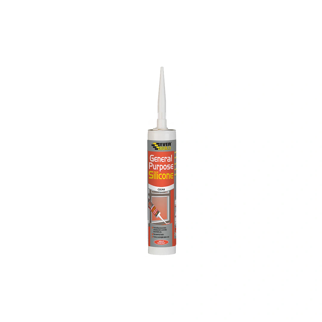 Everbuild General Purpose Silicone Sealant Clear