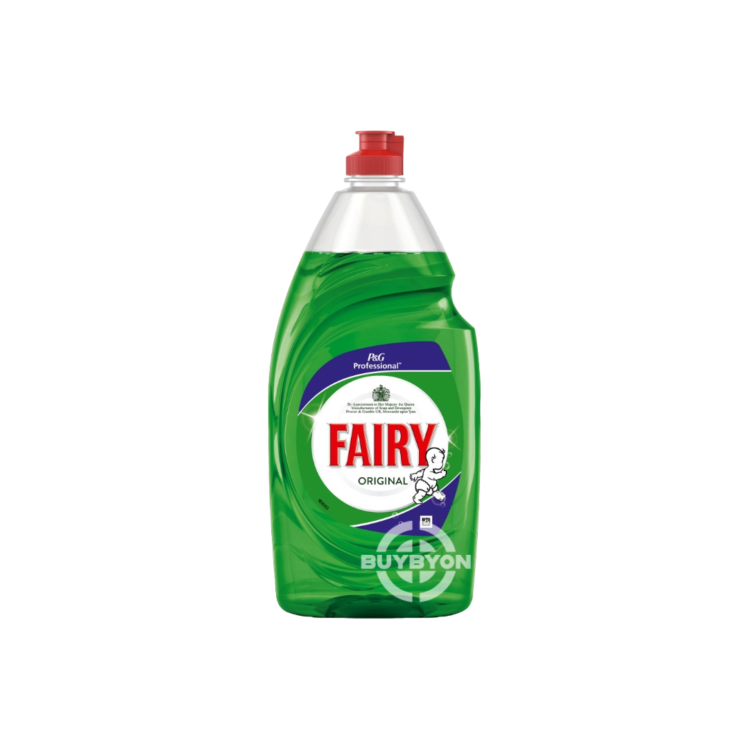 A large 900L container of Fairy Professional Concentrated Washing Up Liquid Original, showcasing its sturdy industrial design and professional-grade packaging, highlighting its powerful grease-cutting capabilities and superior cleaning performance.