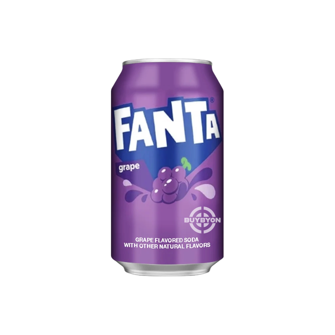  Fanta Grape Soda Can – 355ml with bold, fruity grape flavour, perfect for everyday refreshment or sharing at gatherings.