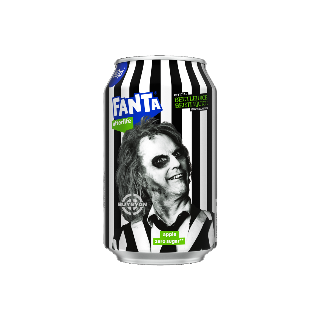 Fanta Haunted Apple Soda Can – 355ml, featuring a spooky limited-edition crisp apple flavour, perfect for Halloween celebrations and everyday refreshment.