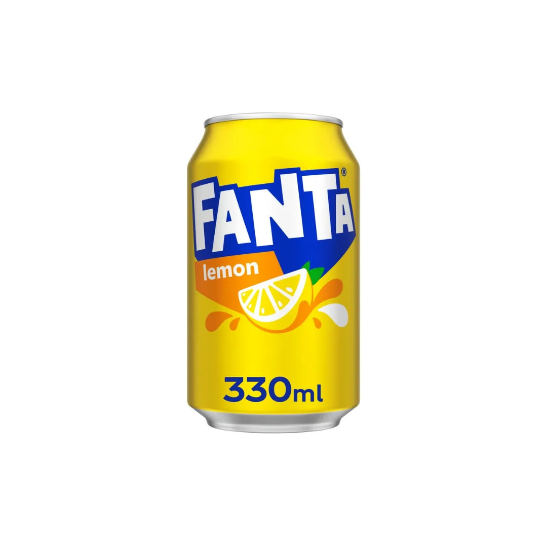 Fanta Lemon 330ml Can – Single & 24 Pack