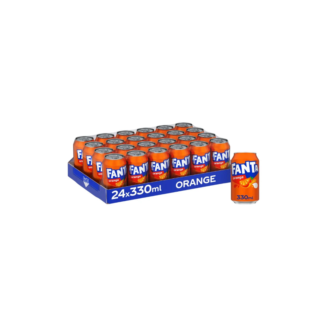 Fanta Orange 330ml Can – Single & 24 Pack