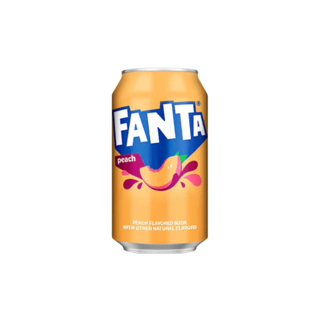 Fanta Peach Soda Can 355ml