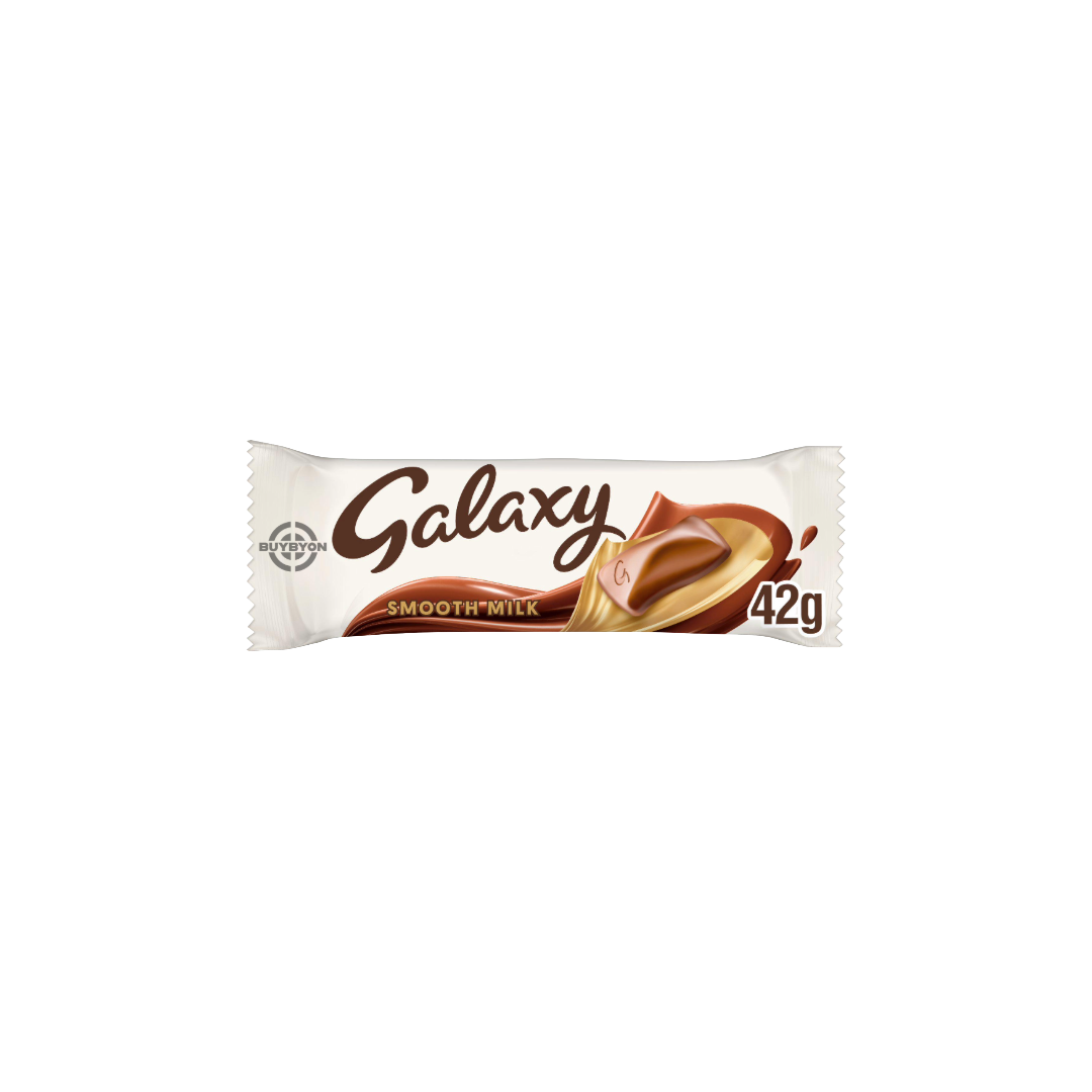 Galaxy Smooth Milk Chocolate Snack Bar - 42g with creamy, smooth milk chocolate.