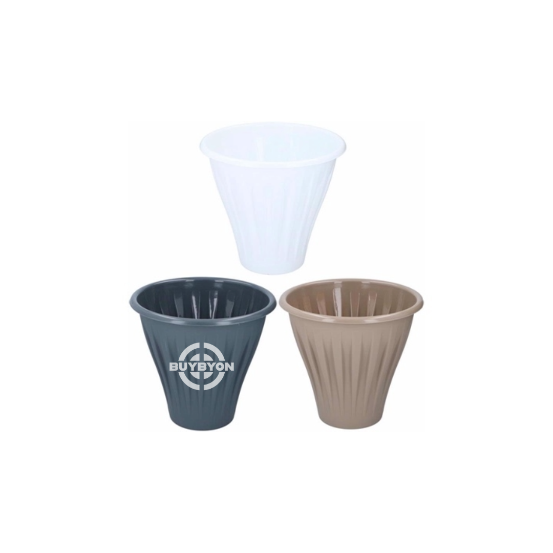 Garden Flowerpot Round - 34cm, featuring a classic design and durable construction, ideal for showcasing a variety of plants and enhancing both indoor and outdoor spaces.