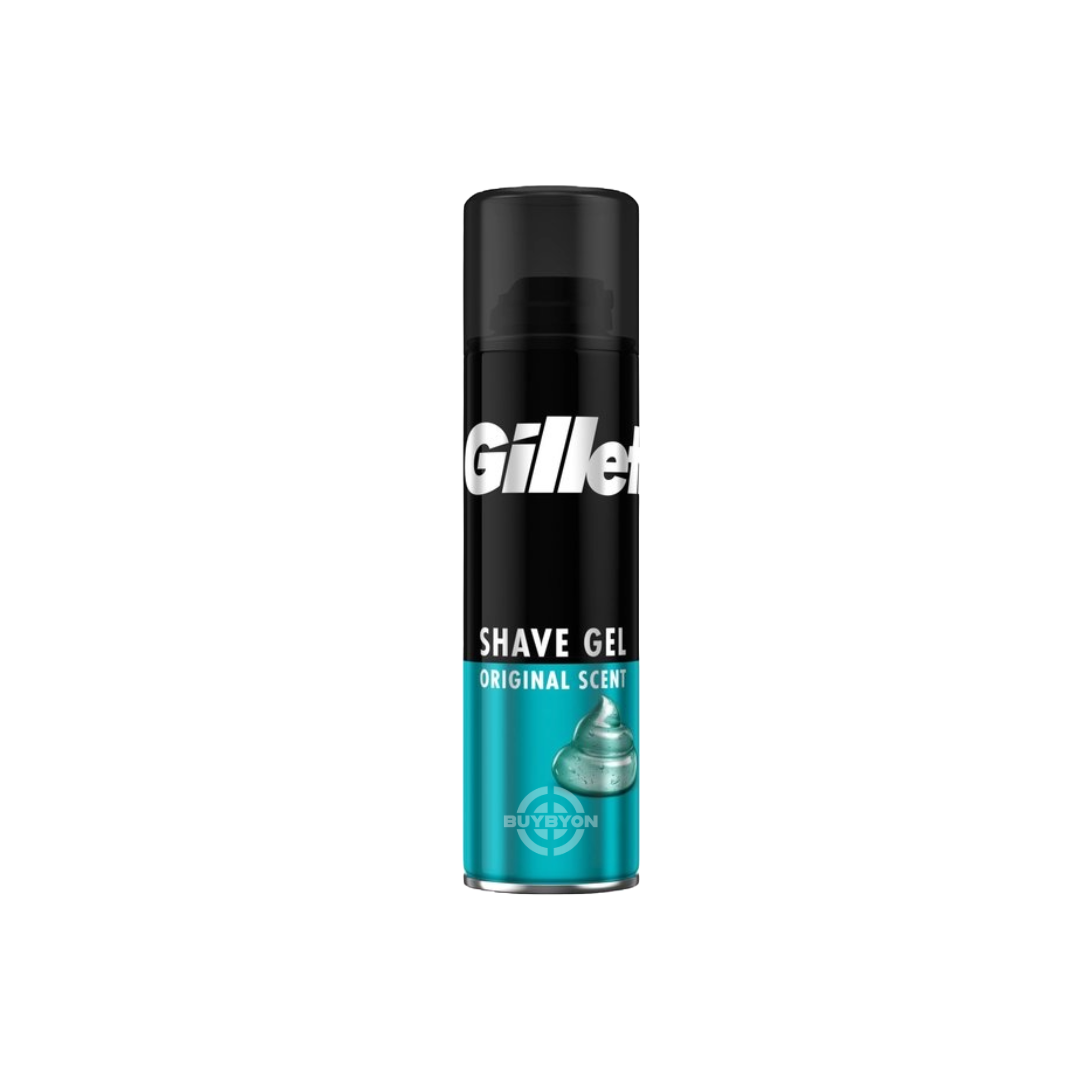 Gillette Classic Sensitive Shave Gel - 200ml, designed for smooth, irritation-free shaving, perfect for men with sensitive skin. Available at Buybyon across the UK.