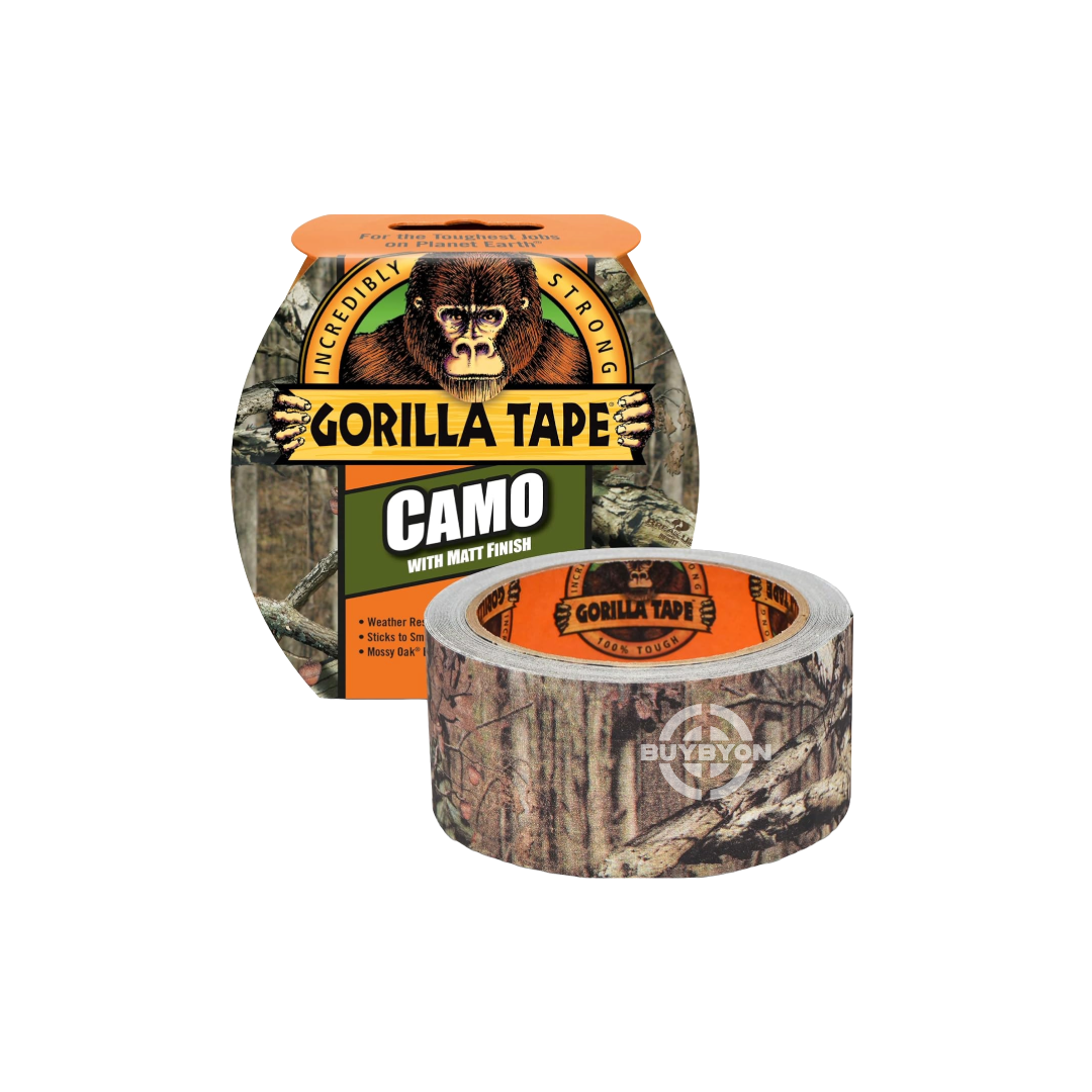 Gorilla Tape With Matt Finish - 8m roll, designed for strong adhesion with a discreet matt finish, ideal for heavy-duty repairs and DIY projects.