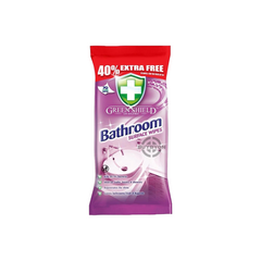 Green Shield Bathroom Surface Wipes - 70 pack, designed for effective cleaning and disinfecting of bathroom surfaces. Convenient and easy-to-use for maintaining a hygienic environment.