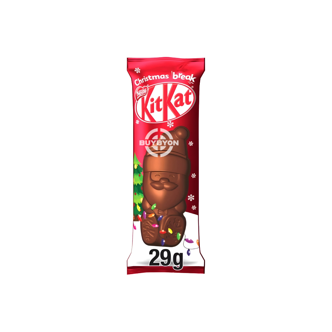 Kit Kat, Santa Figure, Milk Chocolate, Christmas Figure, 29g, Holiday Sweets, Festive Treats, Christmas Candy, Stocking Fillers, Chocolate Gifts, Christmas Chocolates, Kit Kat Santa