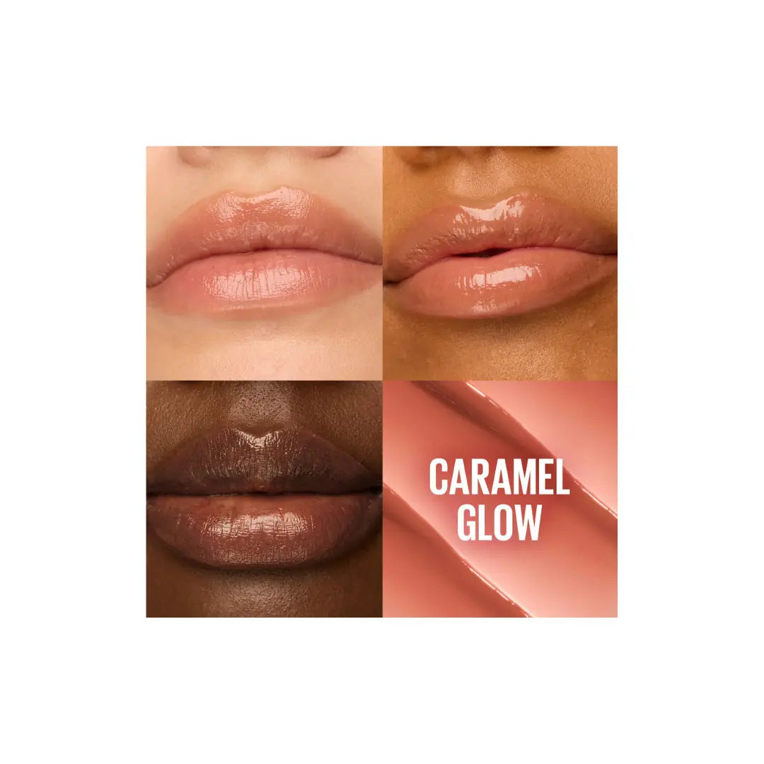 Maybelline New York Lifter Glaze Lip Oil Balm – Pink Drip, Rose Bite, Peach Quench & Caramel Glow