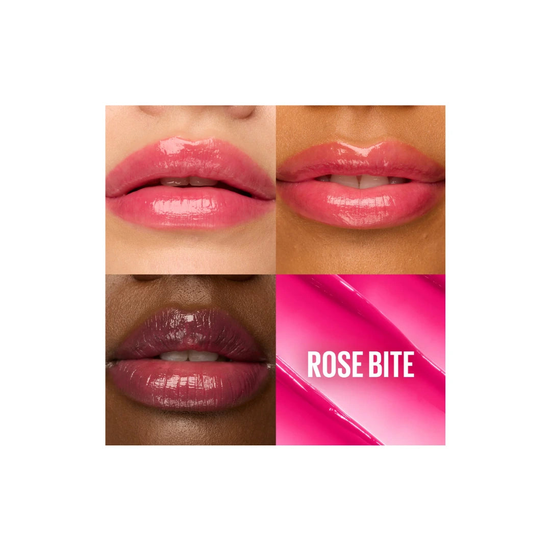 Maybelline New York Lifter Glaze Lip Oil Balm – Pink Drip, Rose Bite, Peach Quench & Caramel Glow