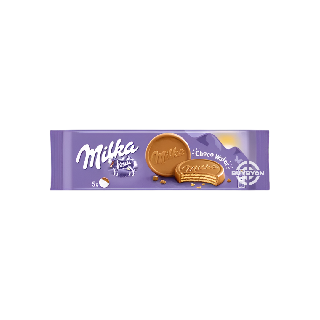 Milka Choco Wafer - 150g chocolate bar featuring smooth Alpine milk chocolate with crispy wafer layers.