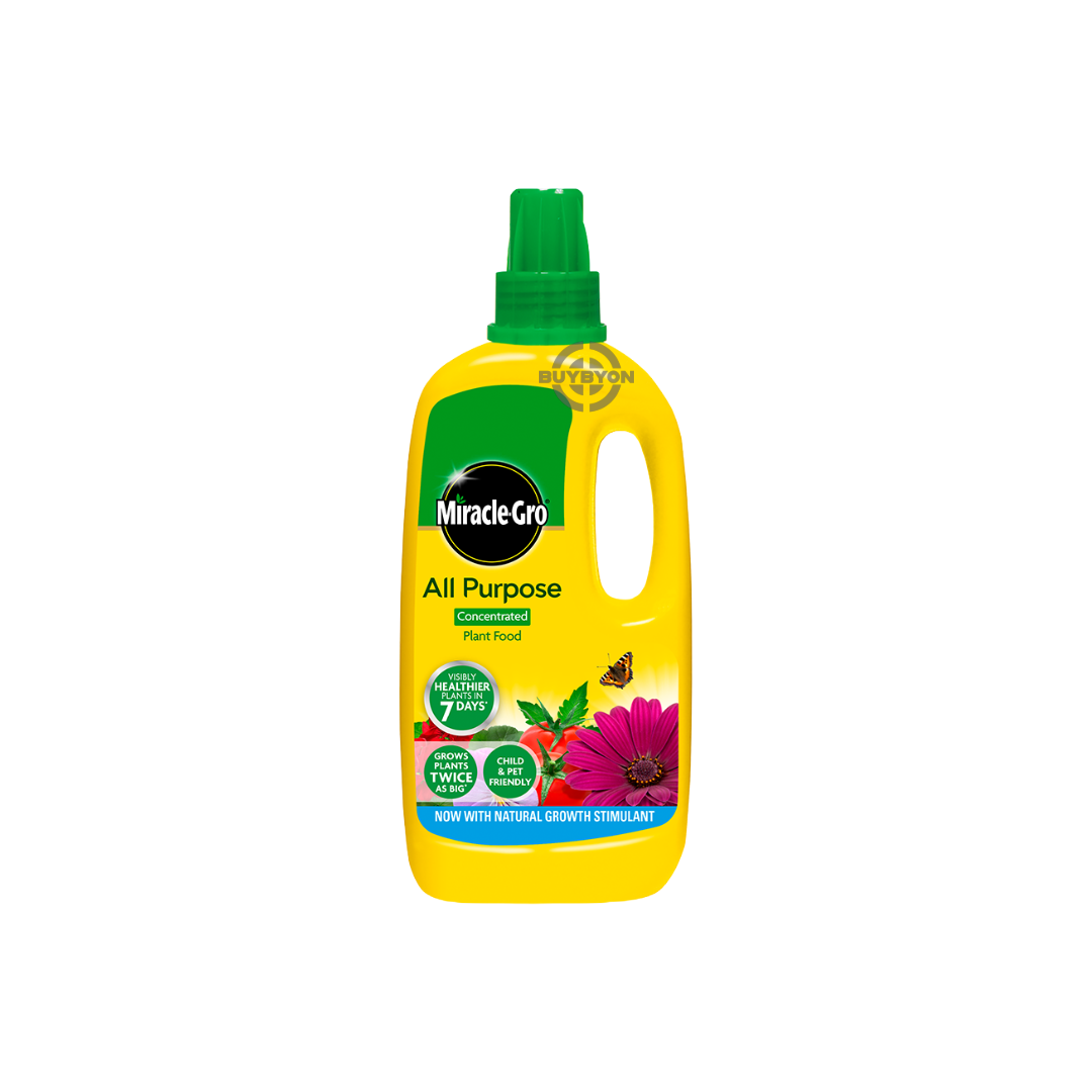 Miracle-Gro All Purpose Conc Liquid - 800ml, designed to deliver essential nutrients for healthy plant growth and vibrant blooms.