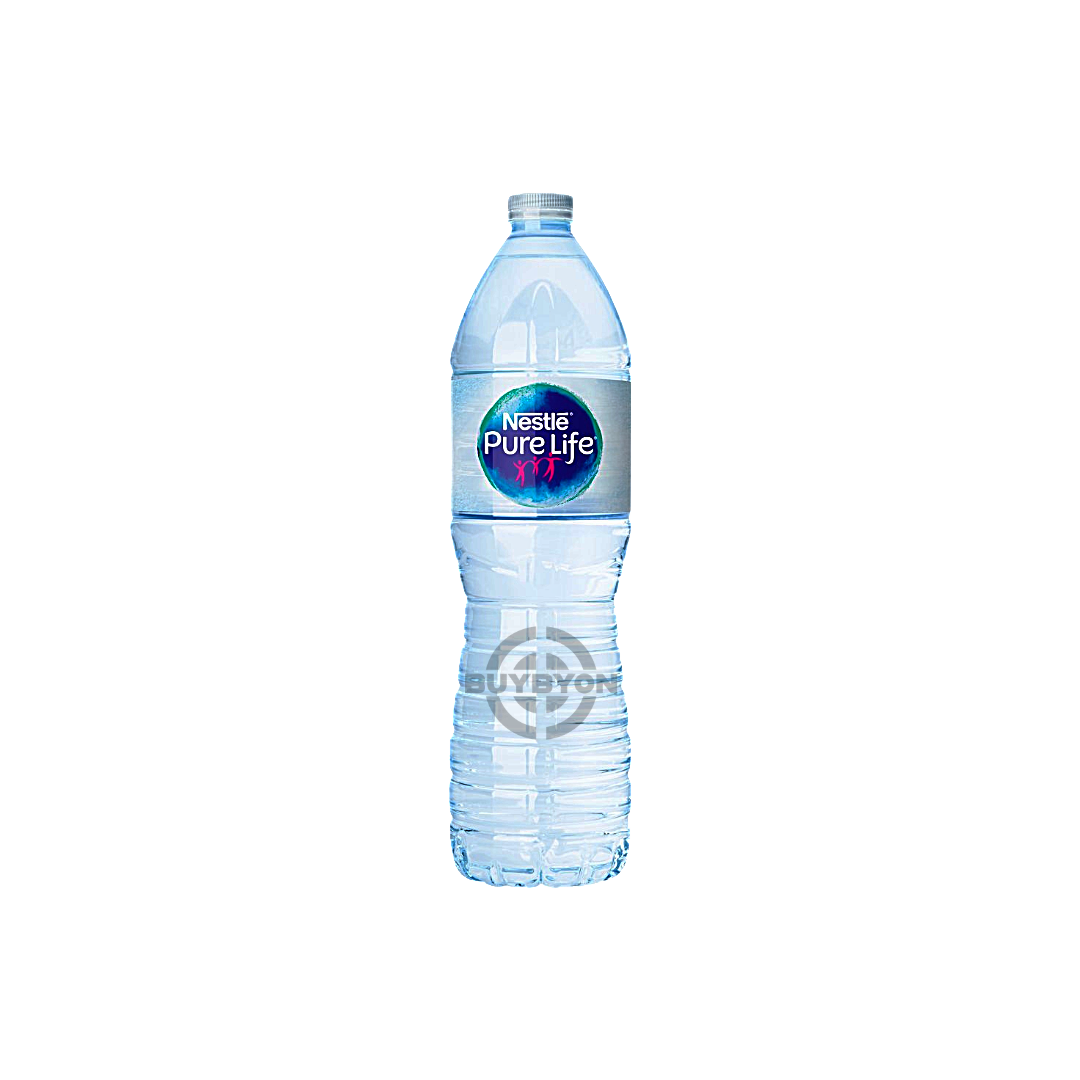 Nestlé Pure Life Still Spring Water 1.5L bottle with a clear, fresh design, highlighting the purity and quality of the water.