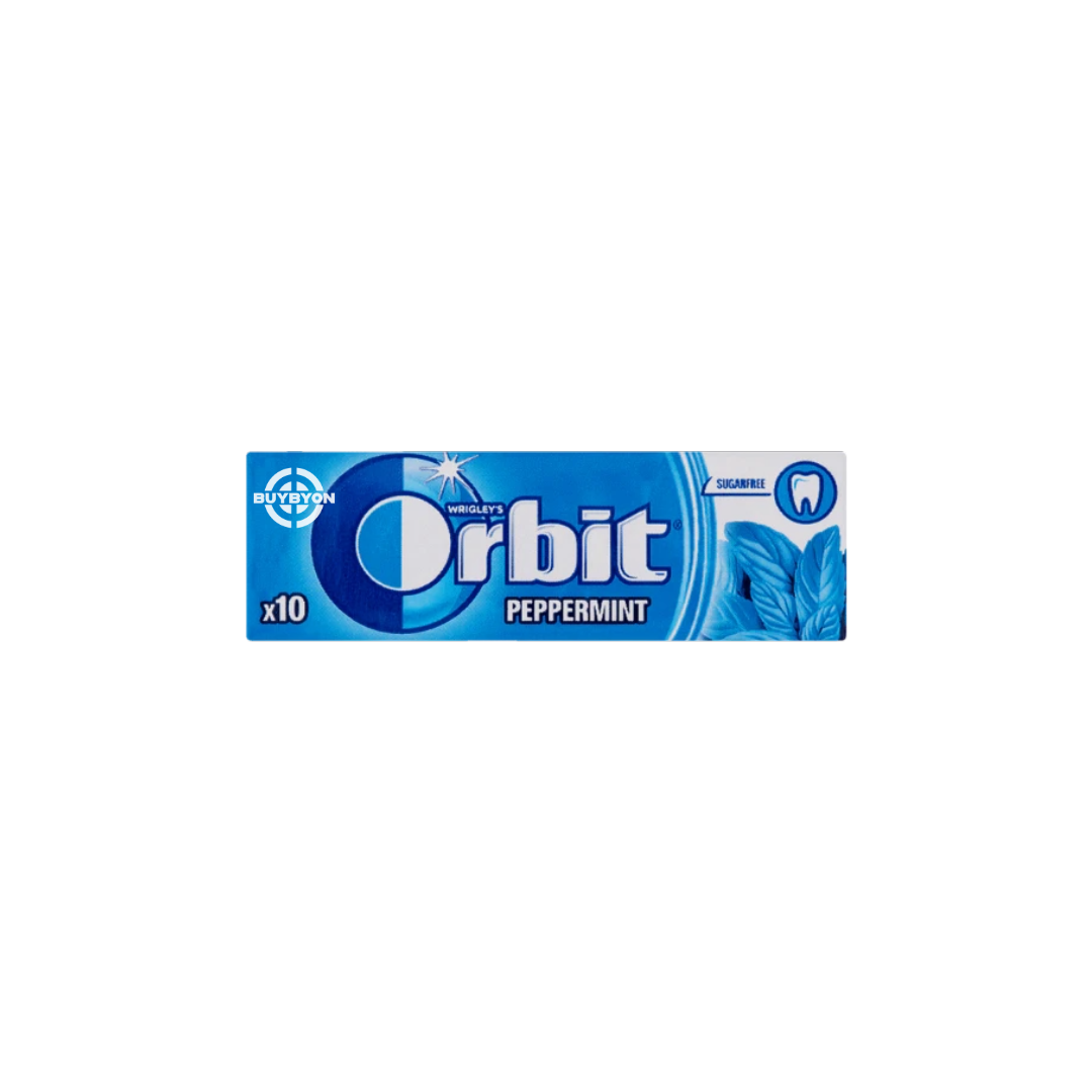 Orbit Peppermint Drops 14g pouch with refreshing peppermint flavour