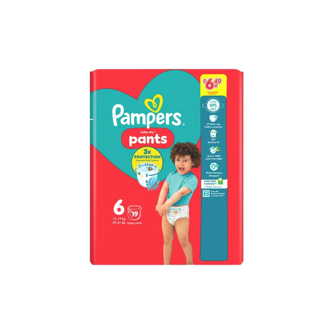 Pampers Baby-Dry Nappy Pants Carry Pack – Size 5 to 7
