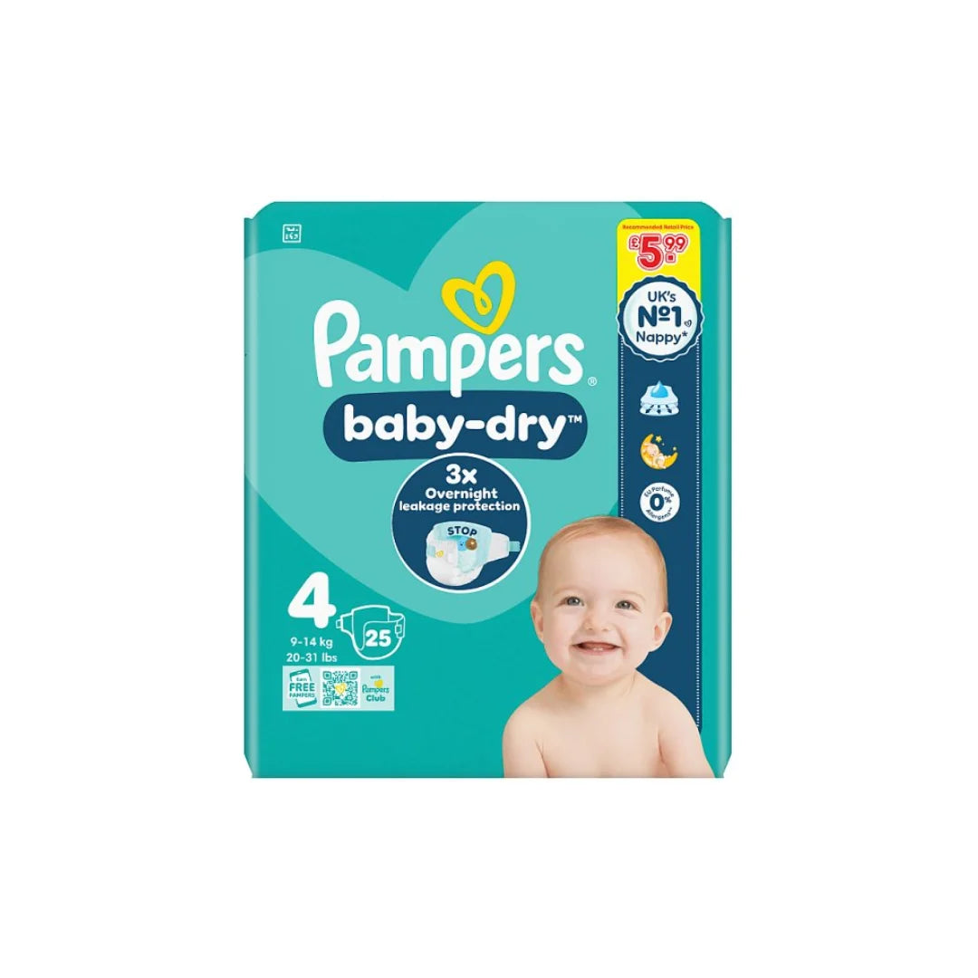 Pampers Baby-Dry Nappies Carry Pack – Size 3 to 5