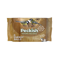 Peckish Natural Balance Energy Balls - 6/pk, featuring high-energy balls for feeding wild birds. Available across the UK at Buybyon