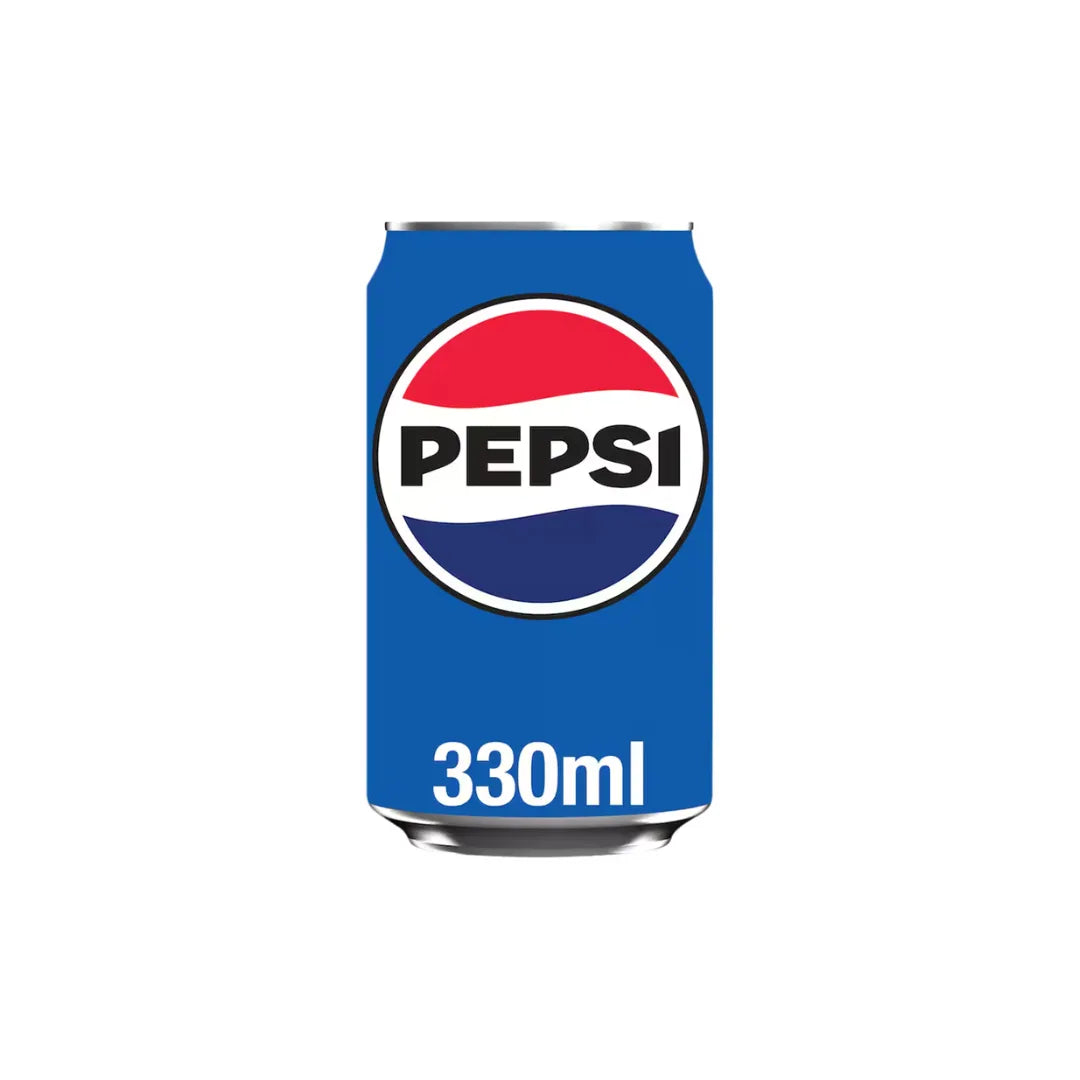 Pepsi Cola 330ml Can & 24 Pack Fizzy Soft Drink