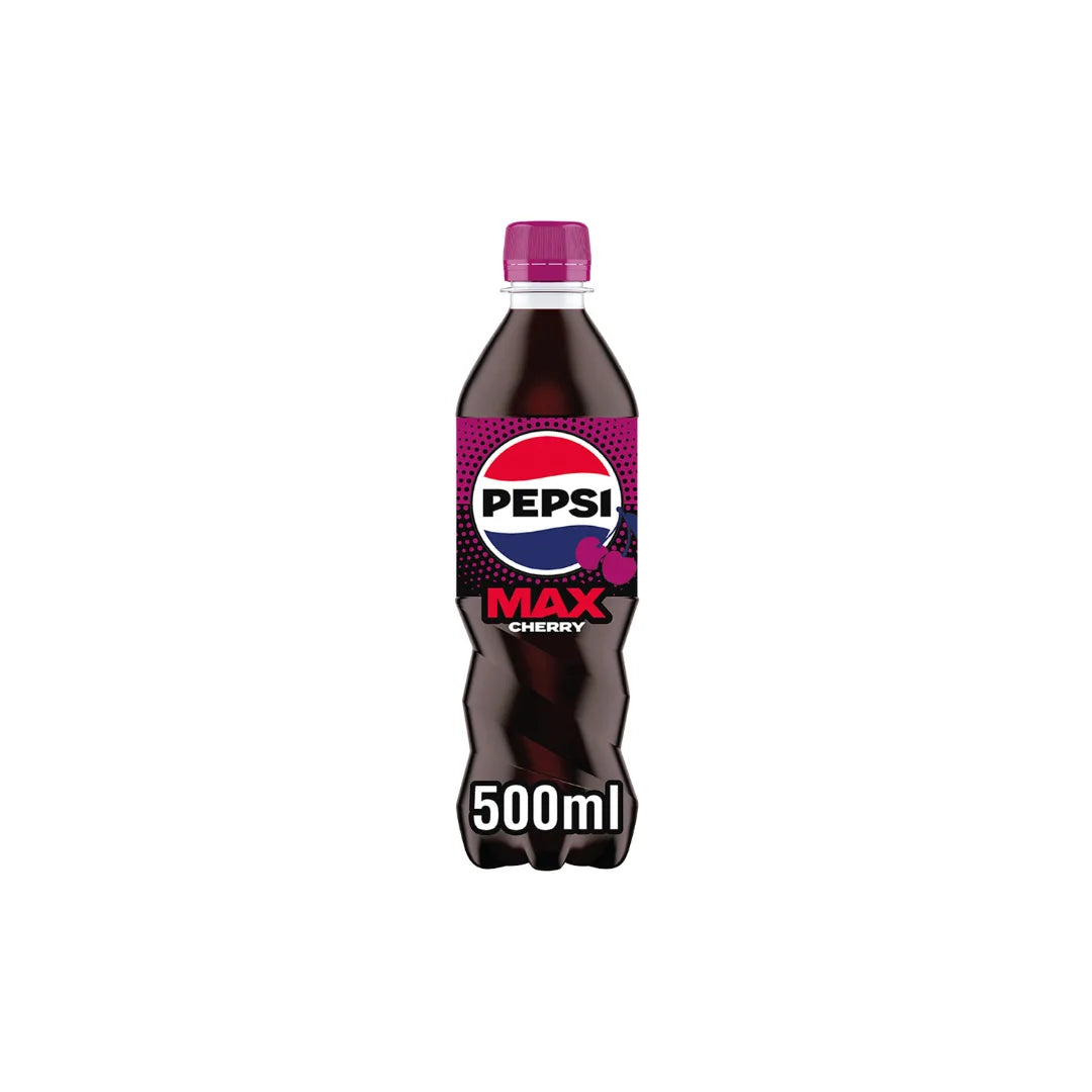 Pepsi Max Cherry 500ml Bottle – Single & 12 Pack