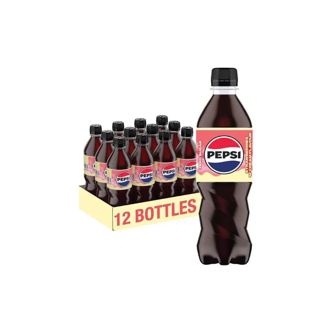 Pepsi Strawberries ‘N’ Cream 500ml Bottle – Single & 12 Pack