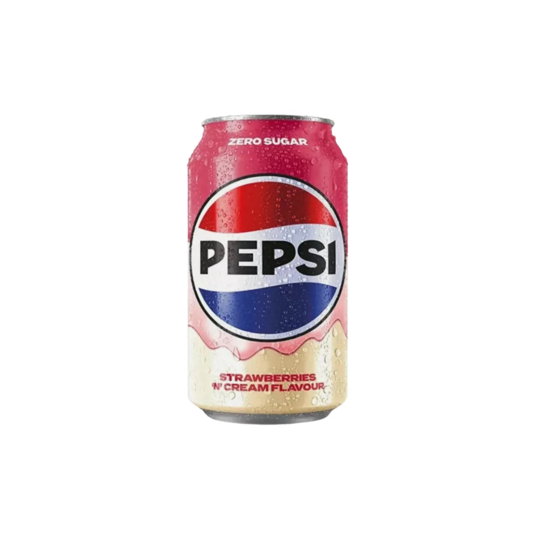 Pepsi Strawberries ‘N’ Cream 330ml Can – Single & 24 Pack