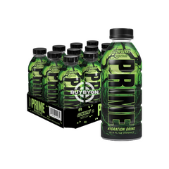 Prime Hydration Glowberry V2 - 500ml bottle, case of 12, featuring a refreshing glowberry flavour and essential electrolytes for hydration. Perfect for active lifestyles and everyday refreshment.