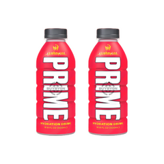 Prime Hydration Patrick Mahomes 500ml Twin Pack featuring two bottles of electrolyte-rich, zero sugar hydration drink for optimal performance and energy boosts.