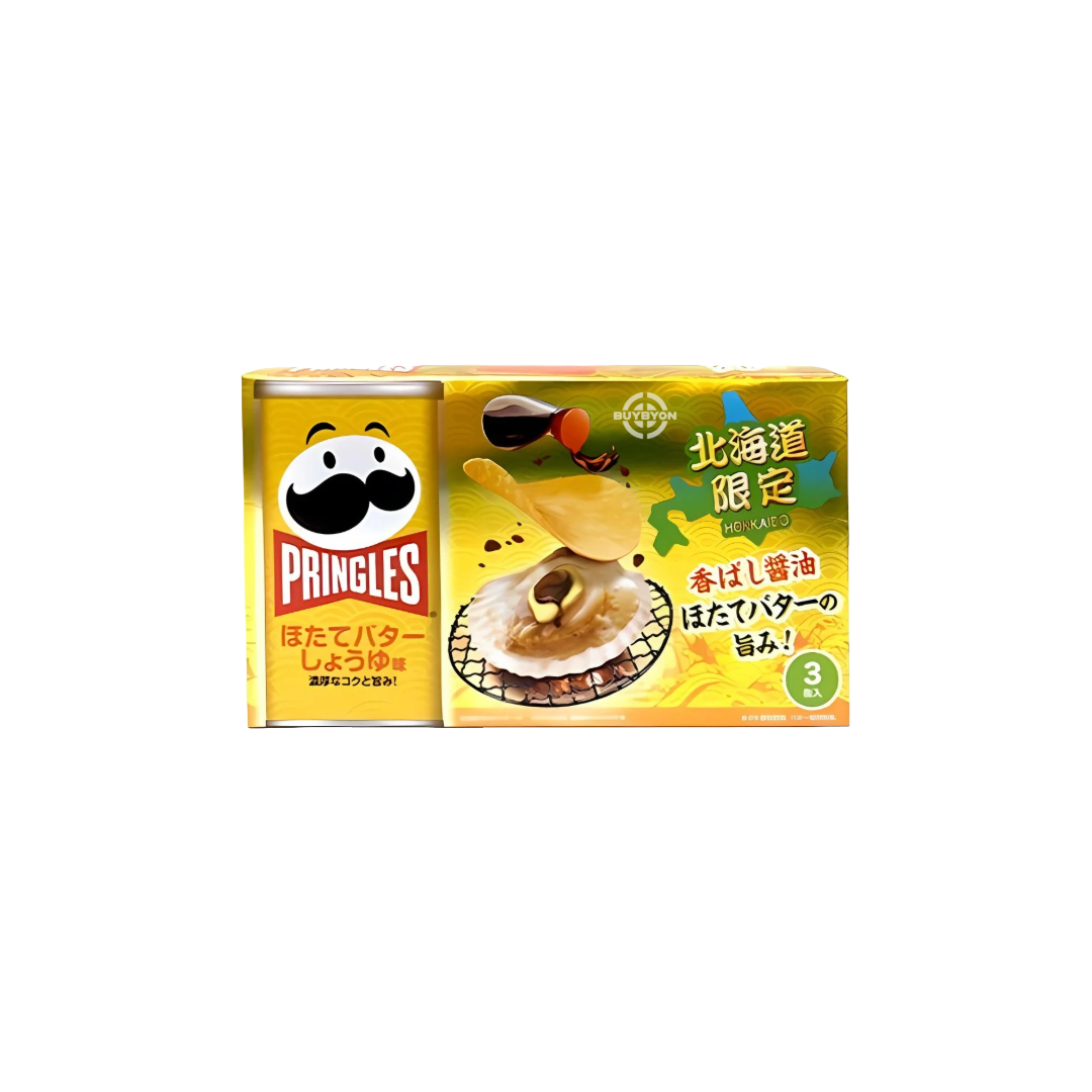 Pringles Roasted Scallop in Soy Sauce 159g can with rich seafood and soy sauce flavour.