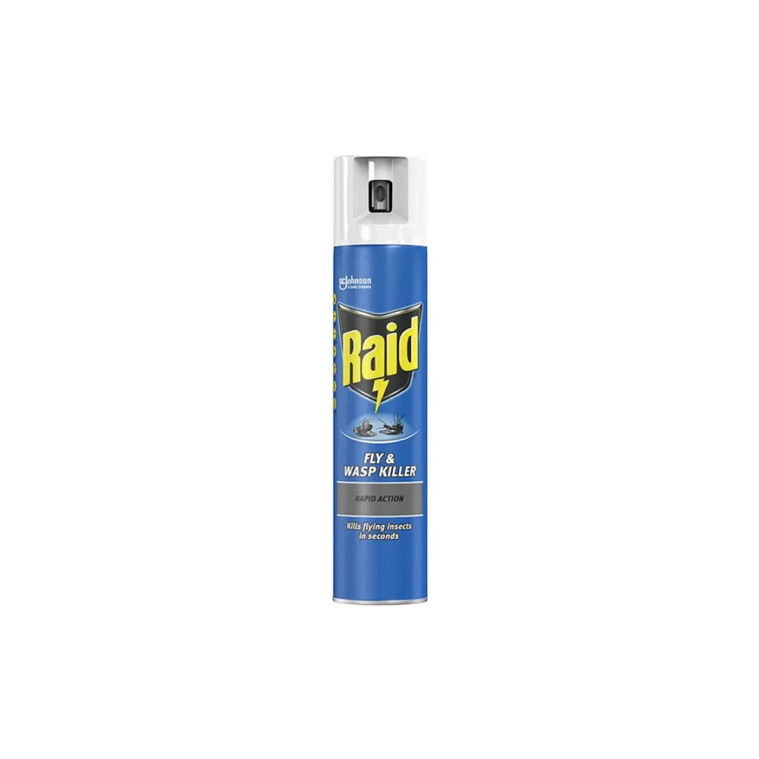Raid Rapid Action Wasp, Mosquito & Fly Killer Aerosol Spray 300ml