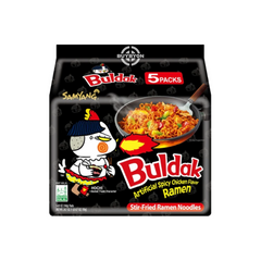 Samyang Buldak Hot Chicken Ramen fiery Korean instant noodles, known for their intense spice and rich flavour. Available at Buybyon UK for spice lovers.